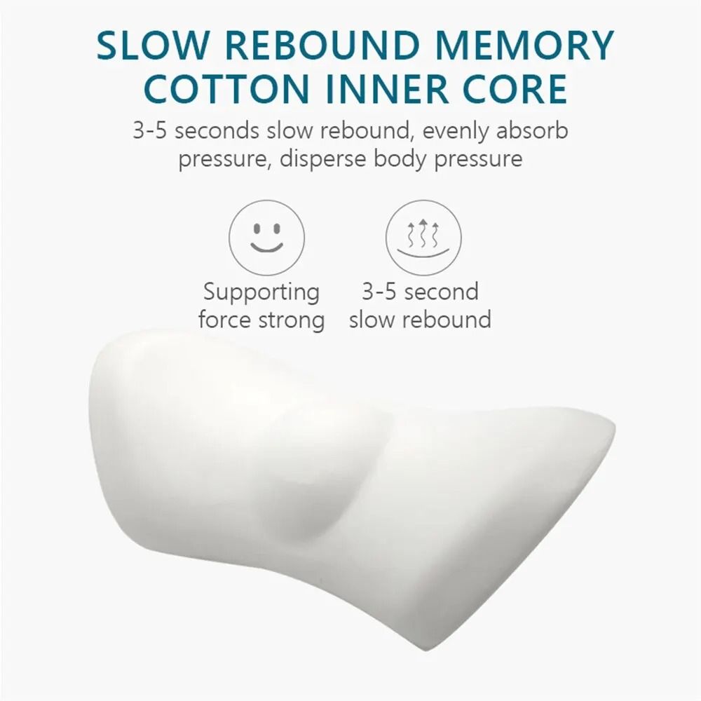 Breathable Memory Foam Lumbar Cushion for Car Seat Bed and Office