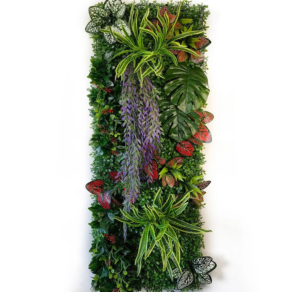 40x120cm Artificial Chlorophytum Wall | Simulation Comosum Grass Panel | Executive Hotel & Garden Sanctuary Decor