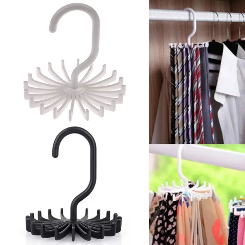 360 Degree Rotating Scarf and Tie Hanger Rack