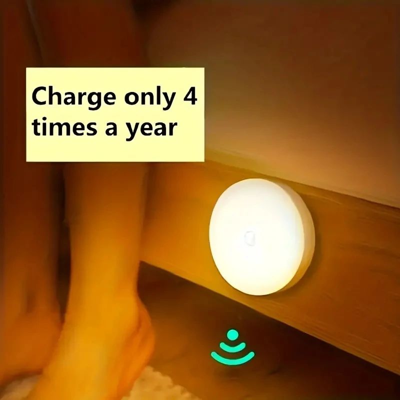 Wireless Motion Sensor Night Light LED Auto On Off Closet and Stair Light
