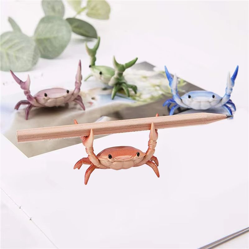 CrabFlex Funny Weightlifting Pen Holder for Cute Desk Organization