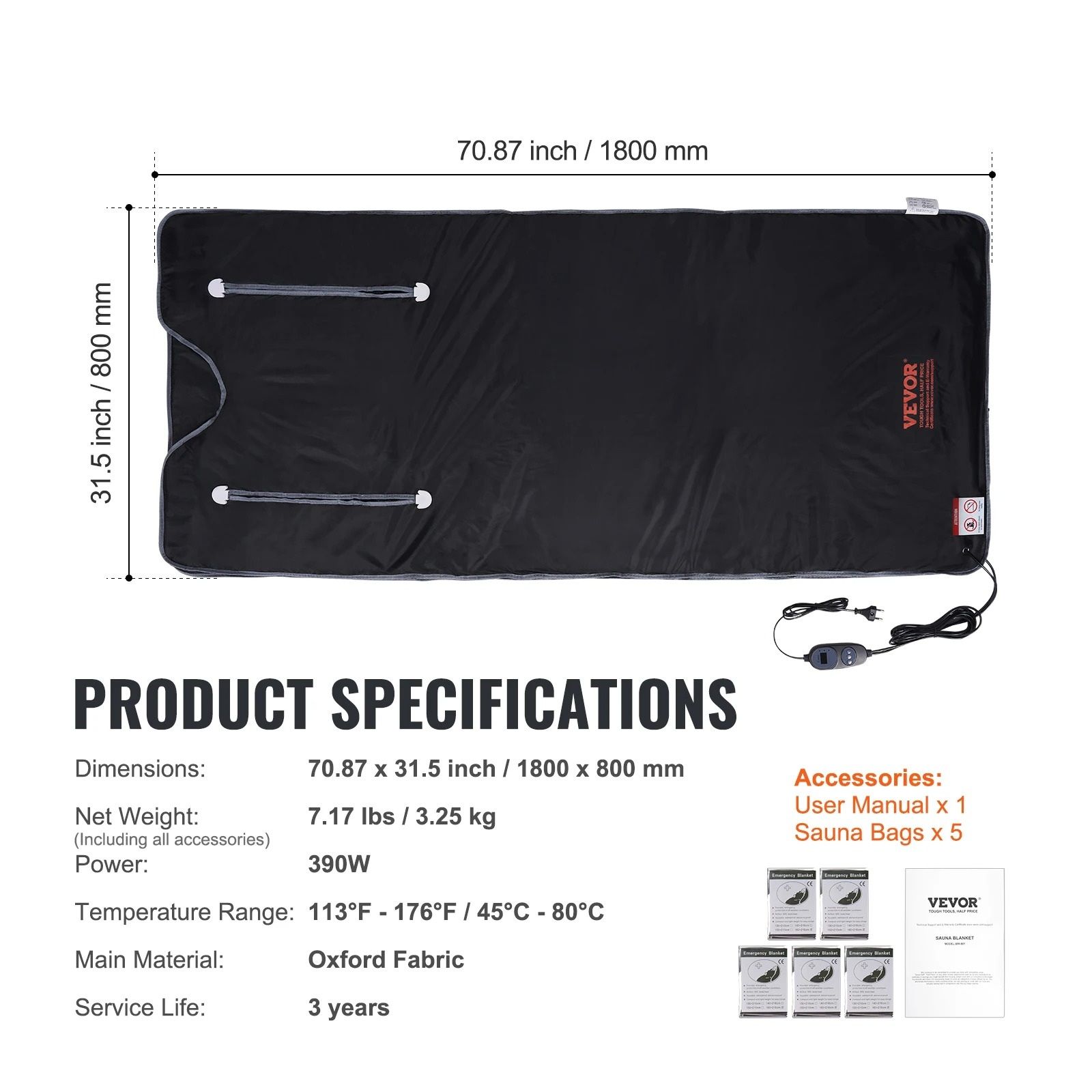 Portable Far Infrared Sauna Blanket for Home Detox