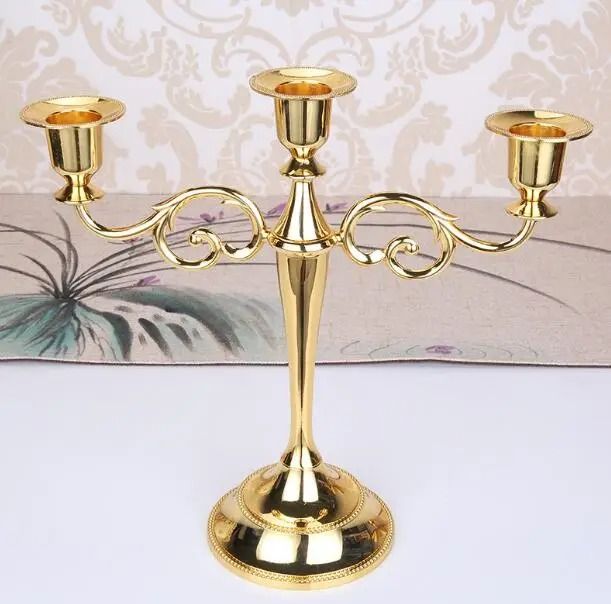 Retro 3-Arm Metal Candelabra