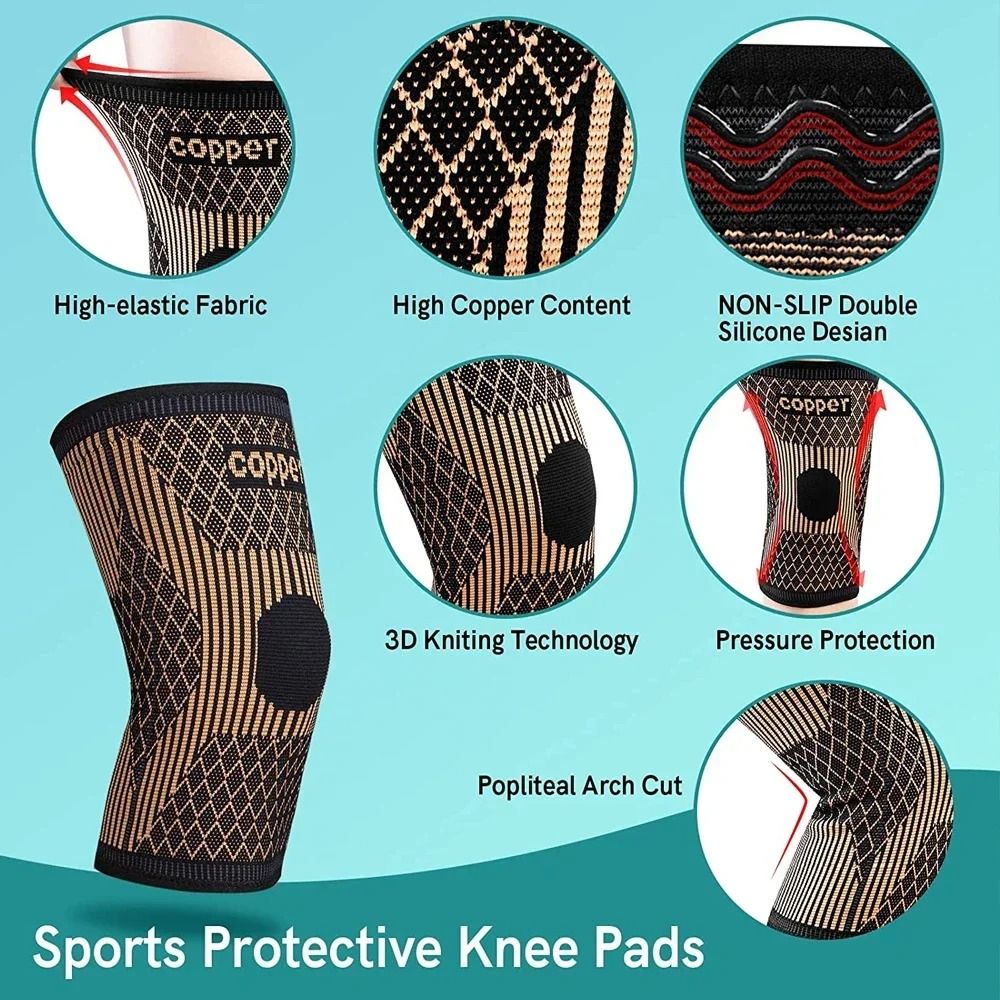 Copper-Infused Compression Knee Brace