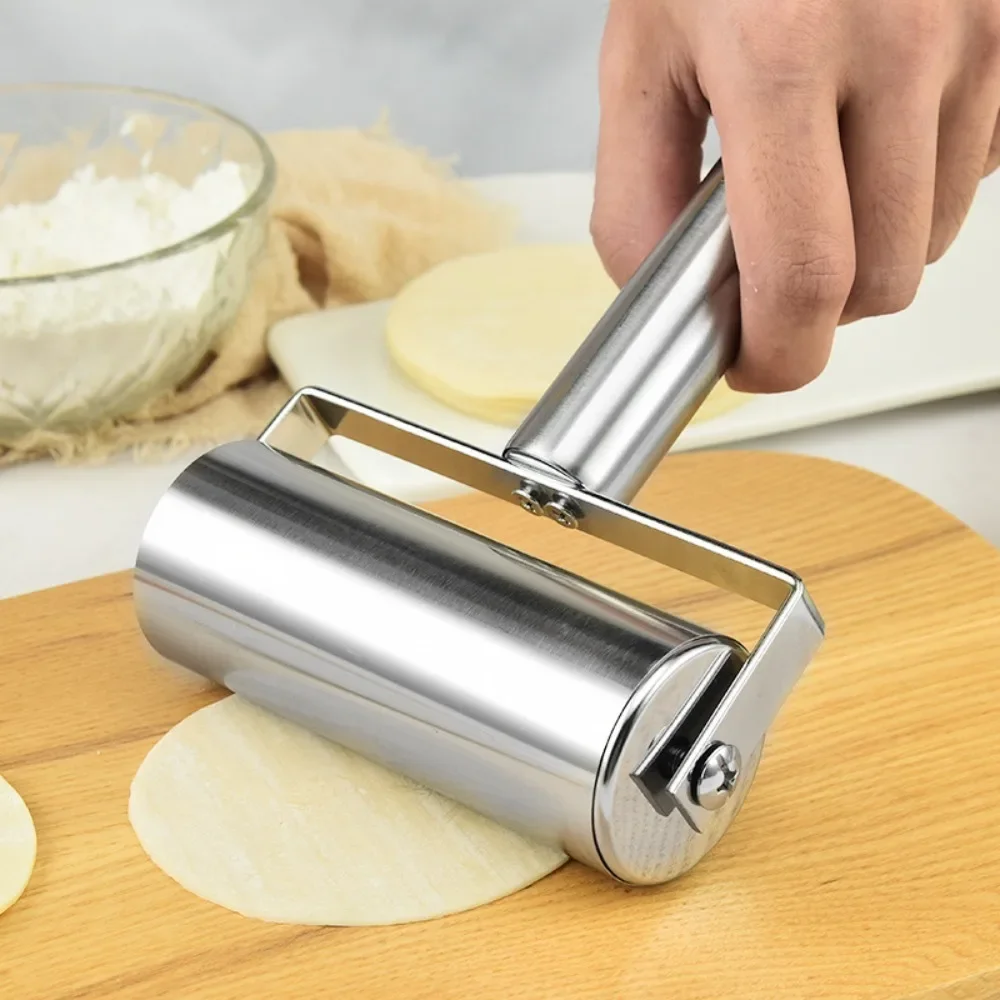 Stainless Steel Dough Roller Nonstick Rolling Pin for Baking