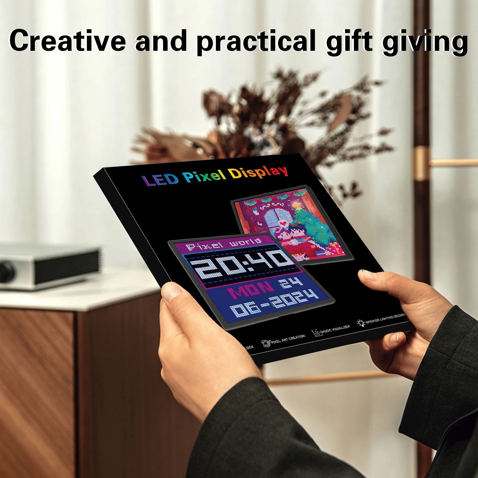 RGB Pixel Art Display Panel with Bluetooth App Control