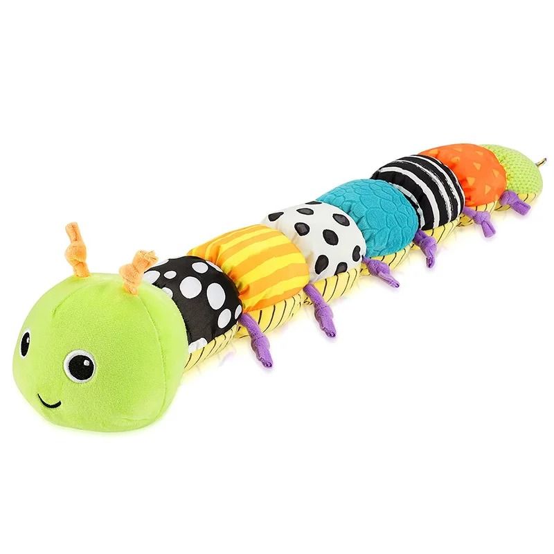 Musical Stuffed Animal Tummy Time Toy with Ruler Design