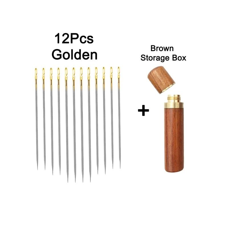 12-Piece Stainless Steel Side-Hole Blind Needles