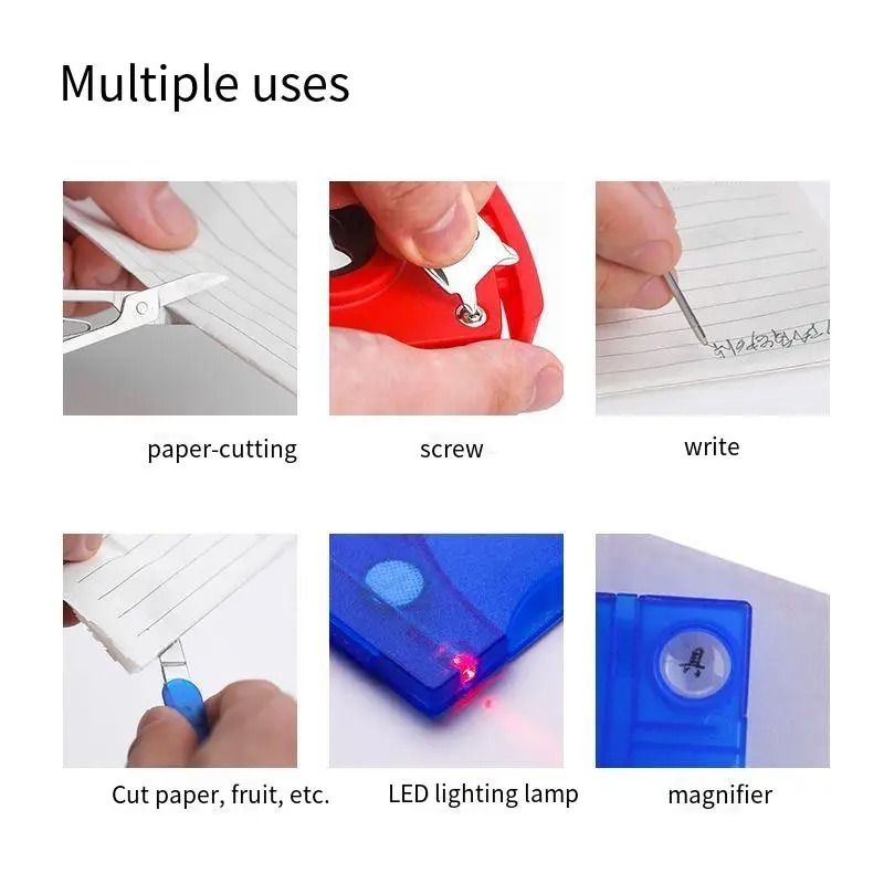 Multifunctional Pocket Tool Card Set
