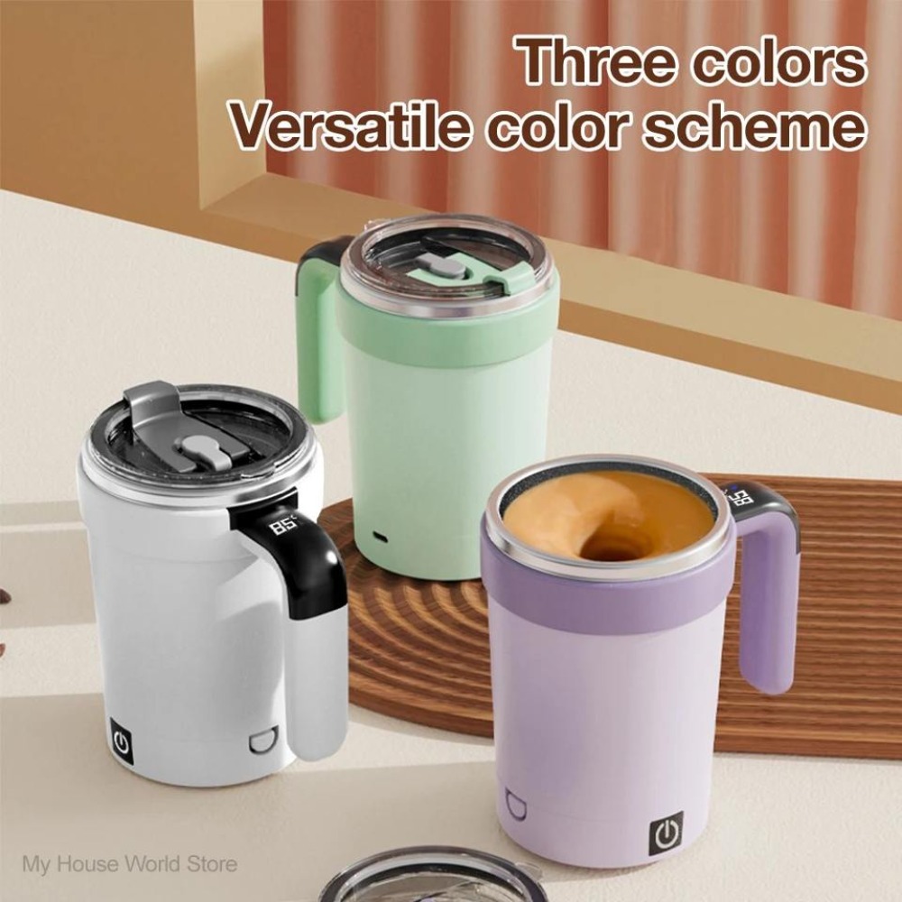 Electric Stirring Mugs Magnetic Tumbler Rechargeable Automatic Stirring Cup