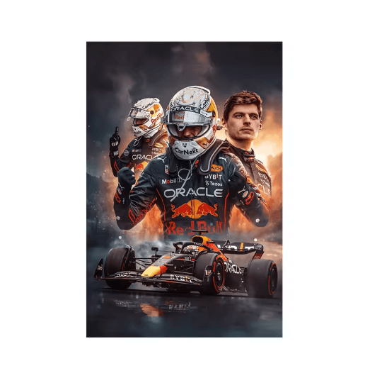 Verstappen F1 Canvas Poster Formula 1 Racing Wall Art Decor