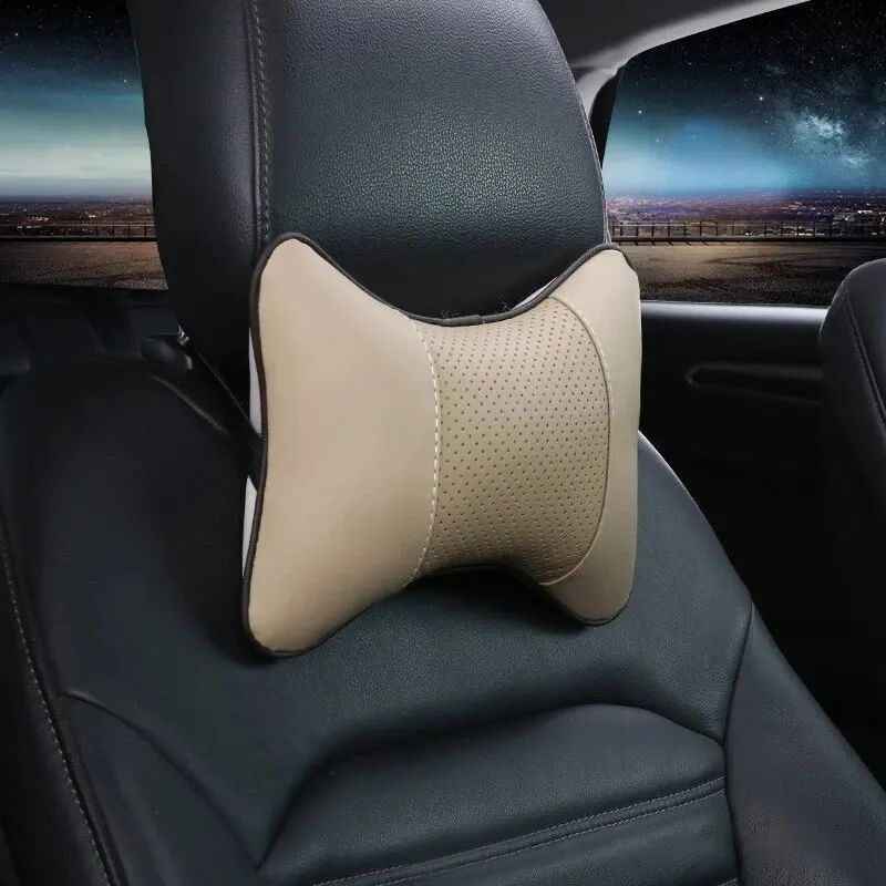 PU Leather Car Neck Pillow Headrest