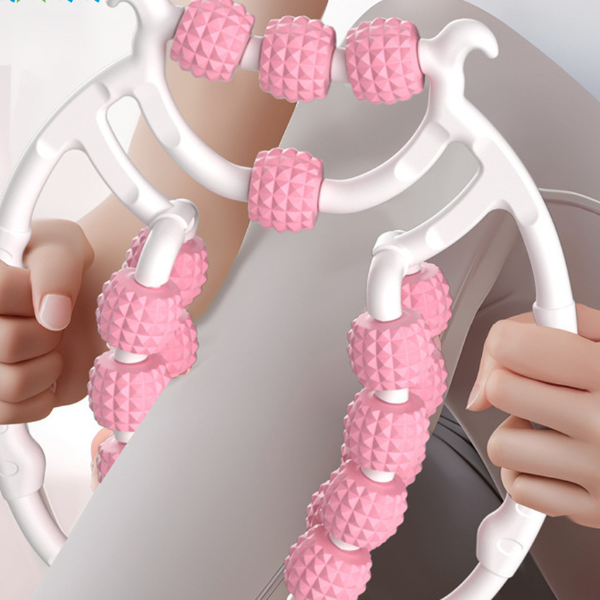 Wheel Annular Leg Clamp Massager Anti cellulite Body Slimming Roller Massage for Relaxation