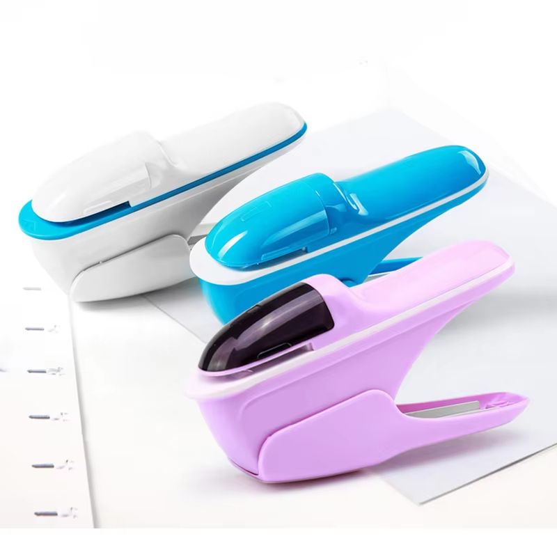 Desktop Stapleless Stapler Paper Binding Tool, Office & School Document Fastener