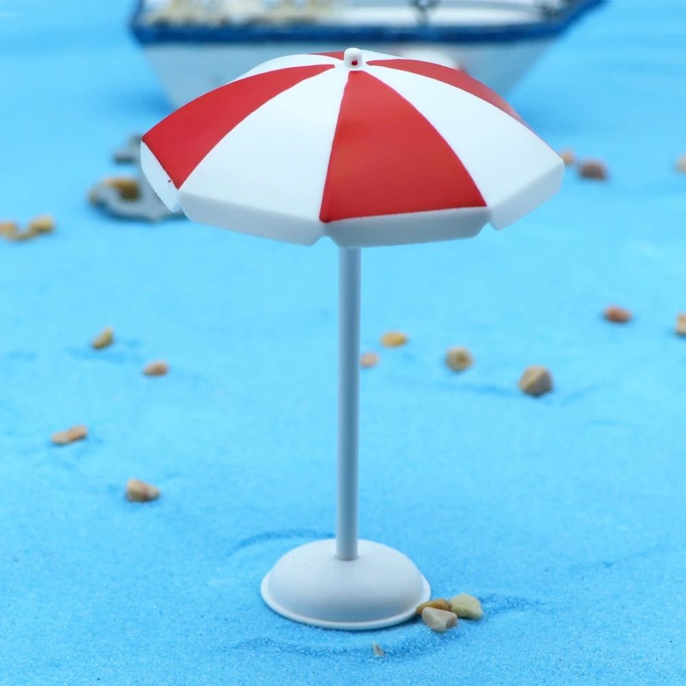Mini Beach Umbrella Dollhouse Decor Ocean Theme Micro Landscape Prop