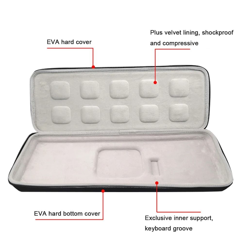 Hard Shell Keyboard Carrying Case Compatible with Logitech MX Keys