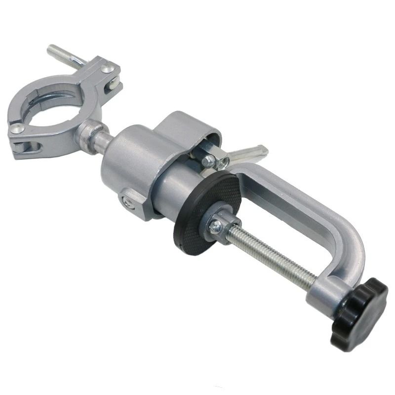 360 Degree Swivel Table Vise Drill Stand Holder Aluminum Alloy Tool Bracket