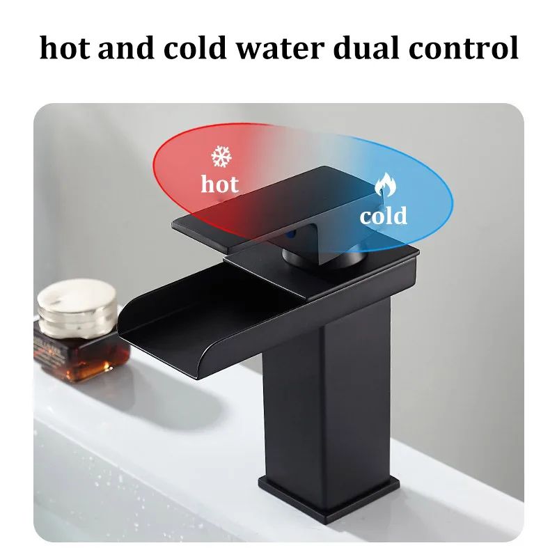 Stainless Steel Waterfall Basin Faucet