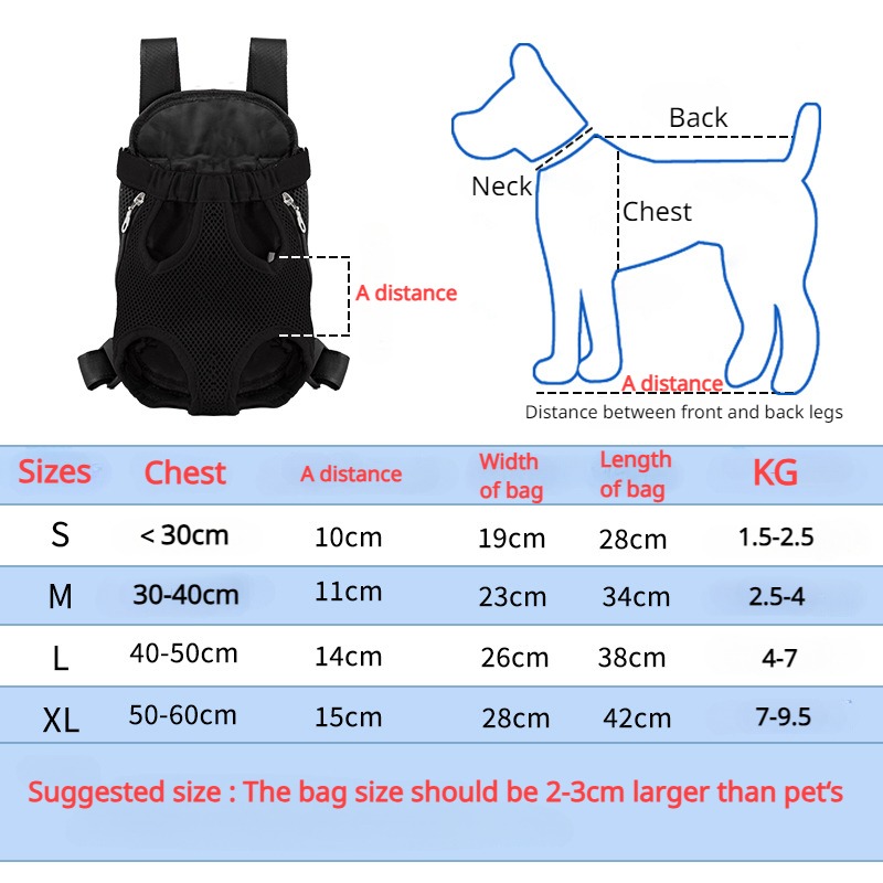 Double Shoulder Breathable Portable Travel Pet Backpack Carrier for Small Dogs & Cats
