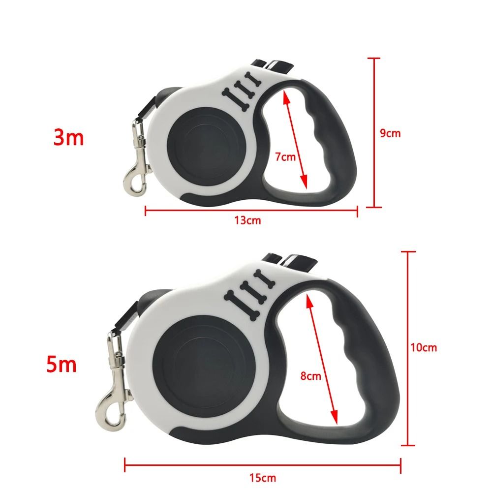 3m/5m Automatic Retractable Dog Leash – Professional Tangle-Free Traction Rope