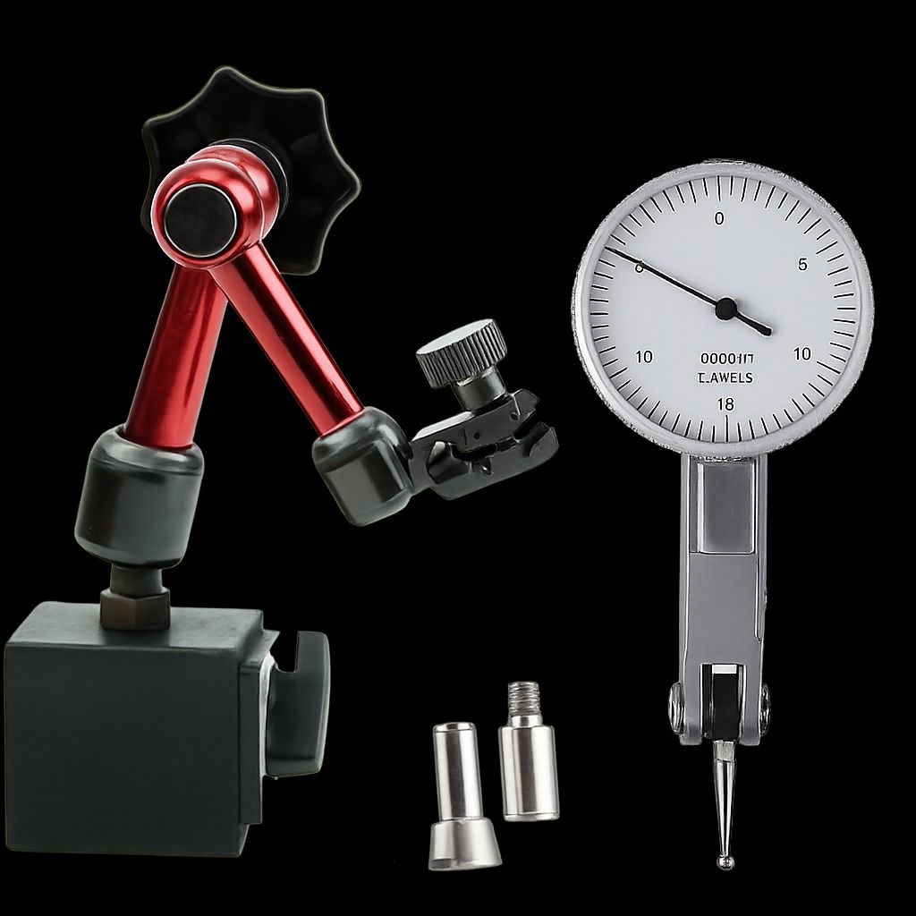 Flexible Magnetic Base Dial Test Indicator Stand Precision Tool Holder for Metalwork