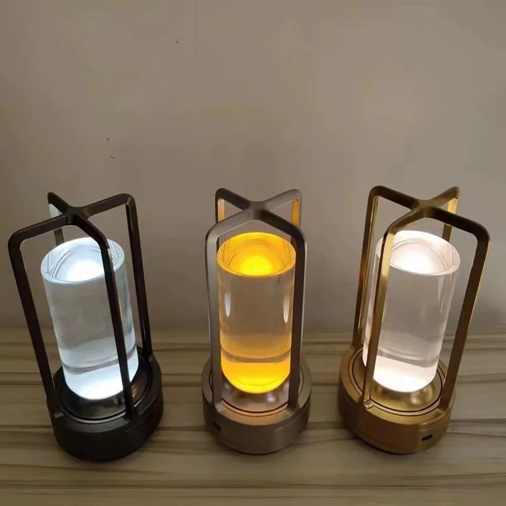Elegant Touch Activated LED Bedside Lamp for Ambient Lighting