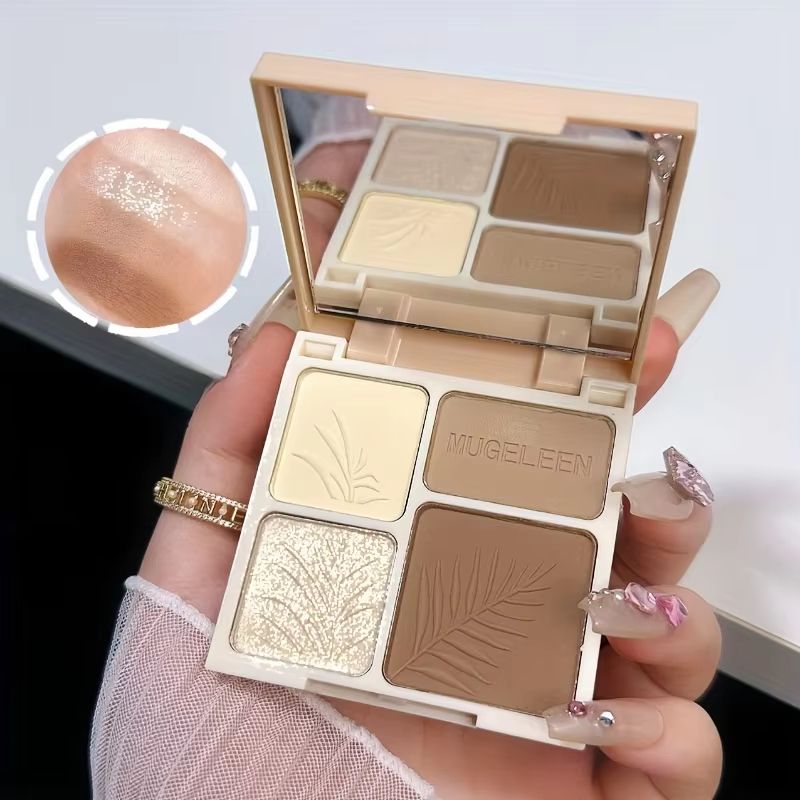 Matte Face Contour and Bronzer Palette – Long Lasting Shading & Highlight Powder