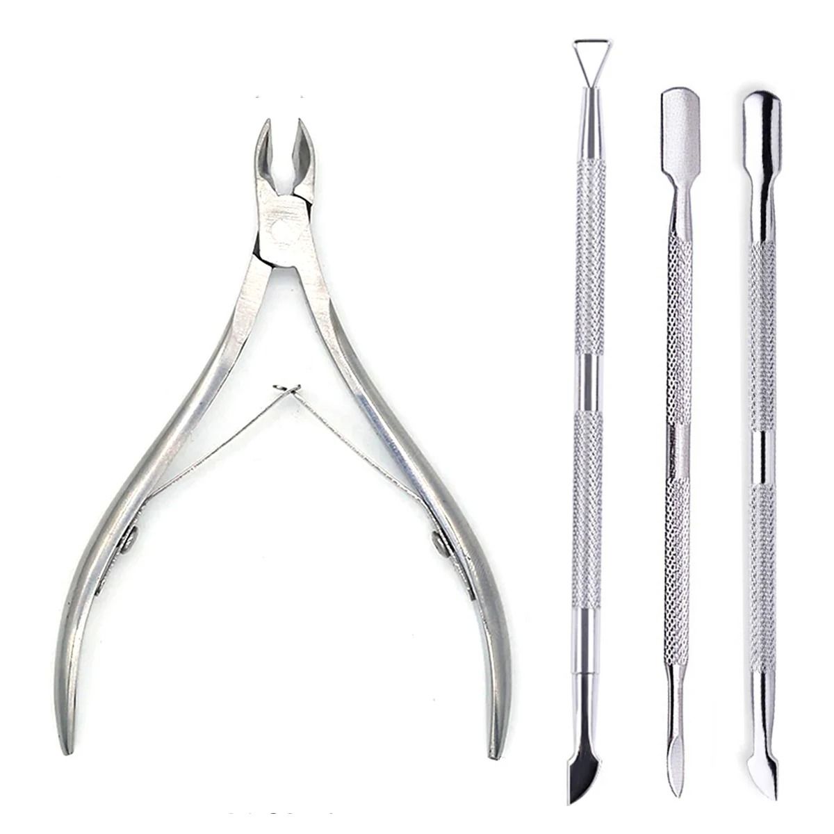 4-Piece Professional Stainless Steel Manicure Kit – Precision Grooming Set