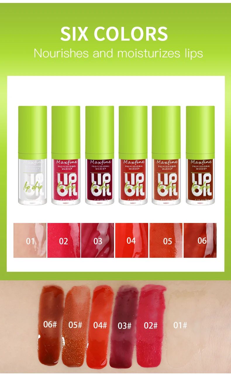 GlowLuxe 6-Tone Moisturizing Lip Gloss Set – Hydrating Luminous Shine Lip Oil Collection