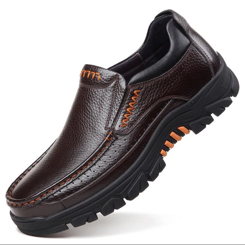 Handcrafted Genuine Cowhide Slip On Loafers