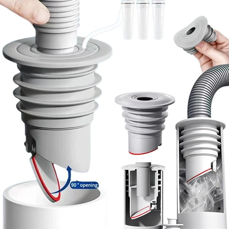 Silicone Sewer Seal Ring for Bathroom Kitchen Sink and Washing Machine