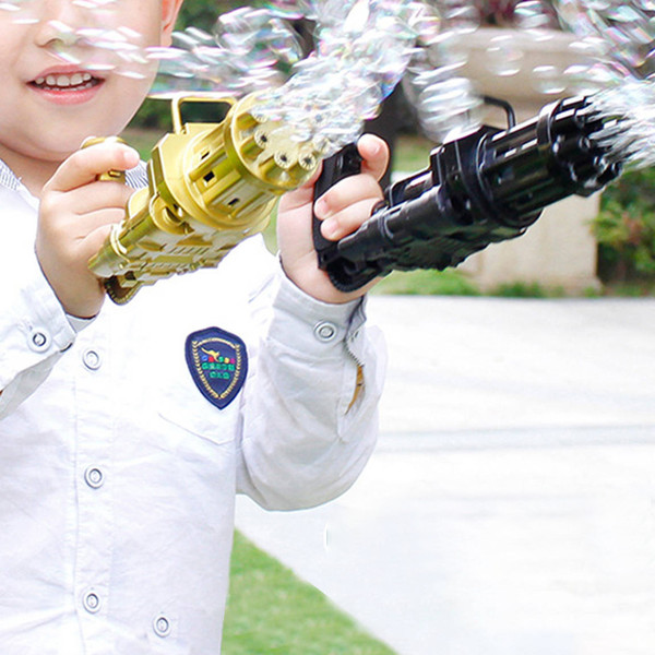 Electric Gatling Bubble Machine Gun Toy