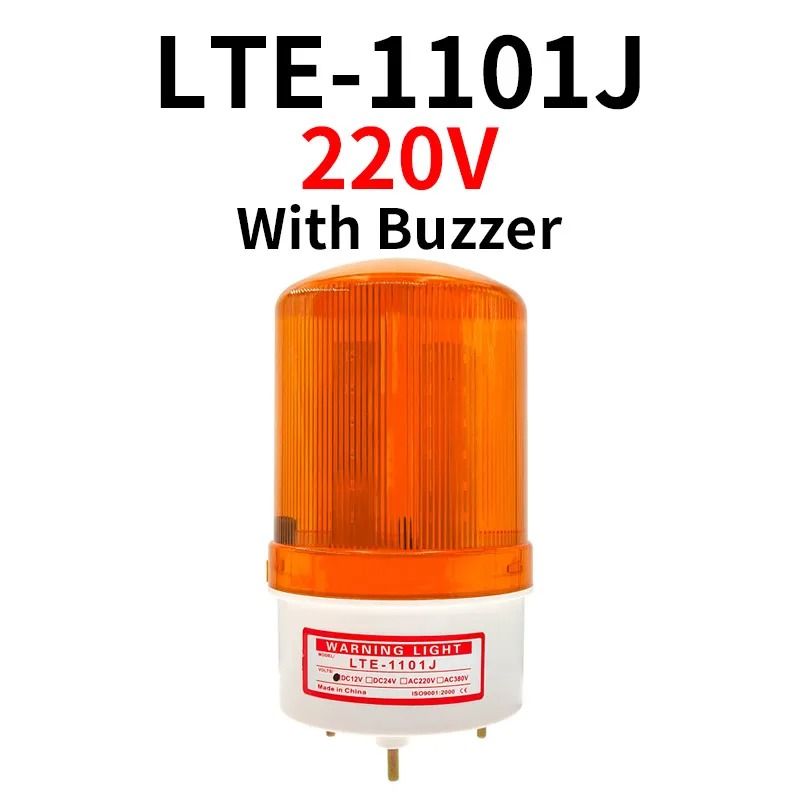LED Strobe Signal Warning Buzzer Lamp