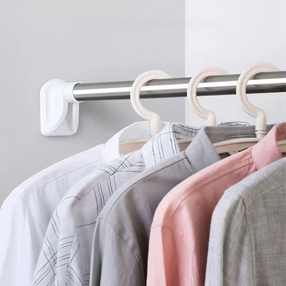 Wall Mounted Clothes Hanging Rod