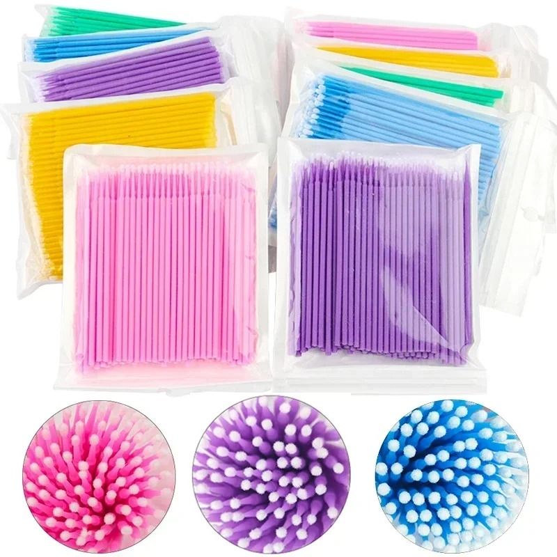 Micro-Tip Eyelash Cleaning Swabs