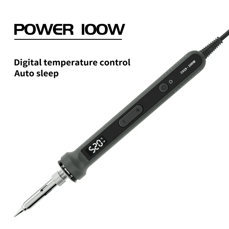 100W Digital Electric Soldering Iron Kit with LCD Temperature Control