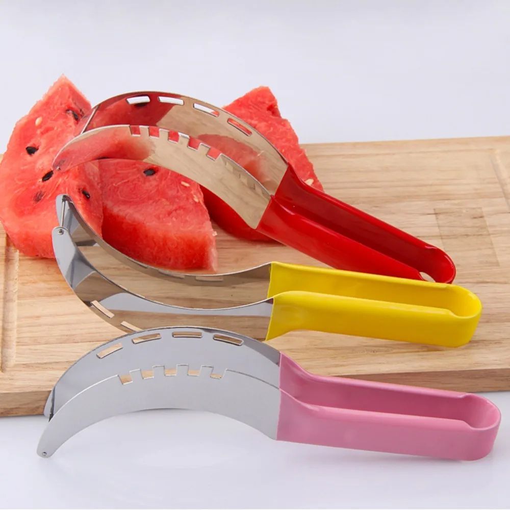 Stainless Steel Watermelon Slicer Cutter with Non-Slip Handle