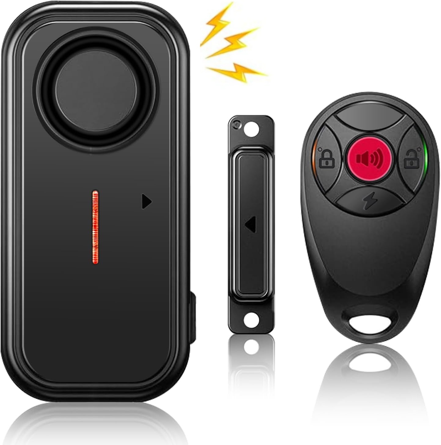 Magnetic Wireless Outdoor Door Window Alarm Sensor, Waterproof Anti-theft Monitor, Remote Control Home Security