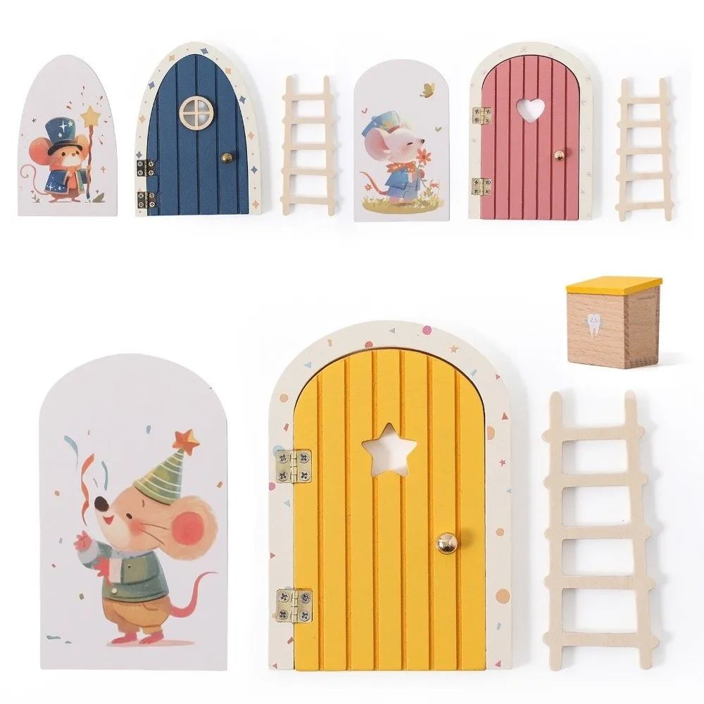 Mini Fairy Elf Door Dollhouse Wall Decor