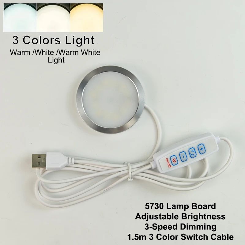 Adjustable DIY LED Lamp Kit – Compact LED Model Light Kit with Warm & Cold Lighting