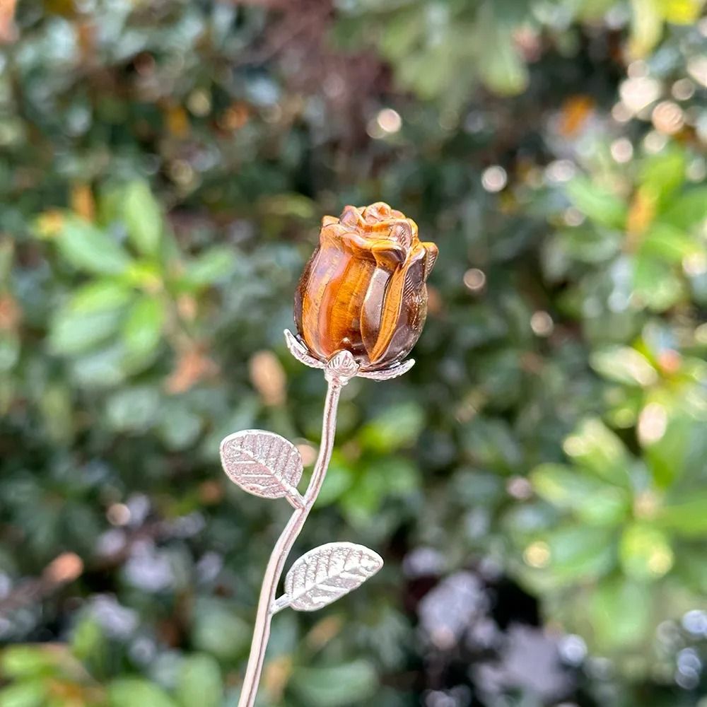 Elegant Carved Crystal Rose | Exquisite Quartz Flower Sculpture | Professional Reiki Healing & Jewelry Art