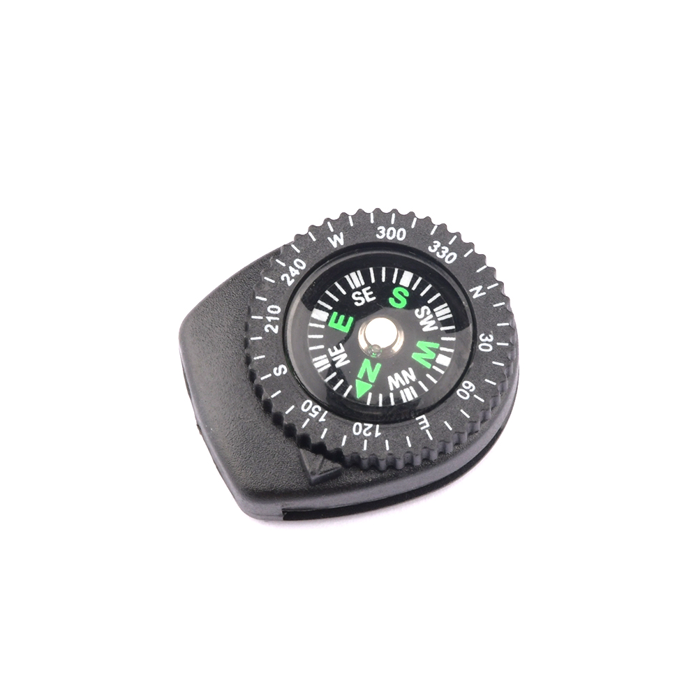 Mini Survival Compass Clip, Portable Pocket Compass for Hiking Camping Gear