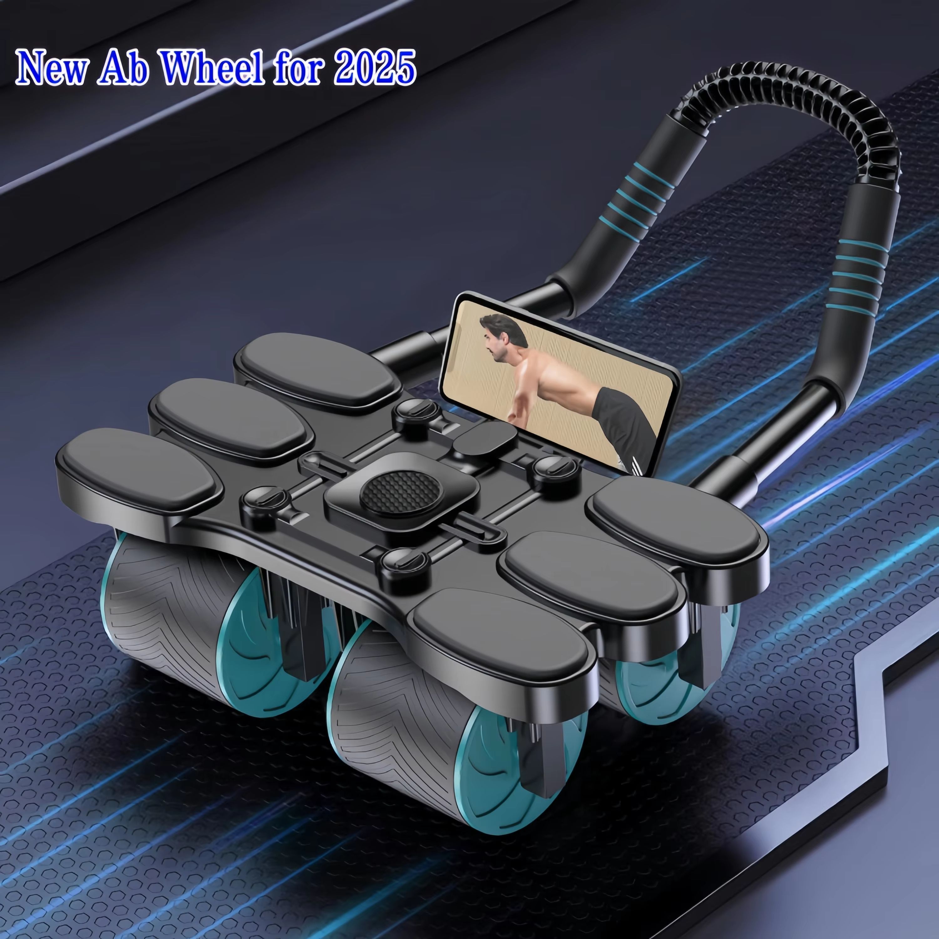 2025 Silent Automatic Rebound Abdominal Exercise Wheel