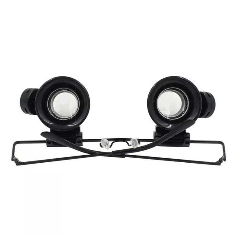 20X Magnifying magnifier glasses magnification jeweler watch repair LED light NEW