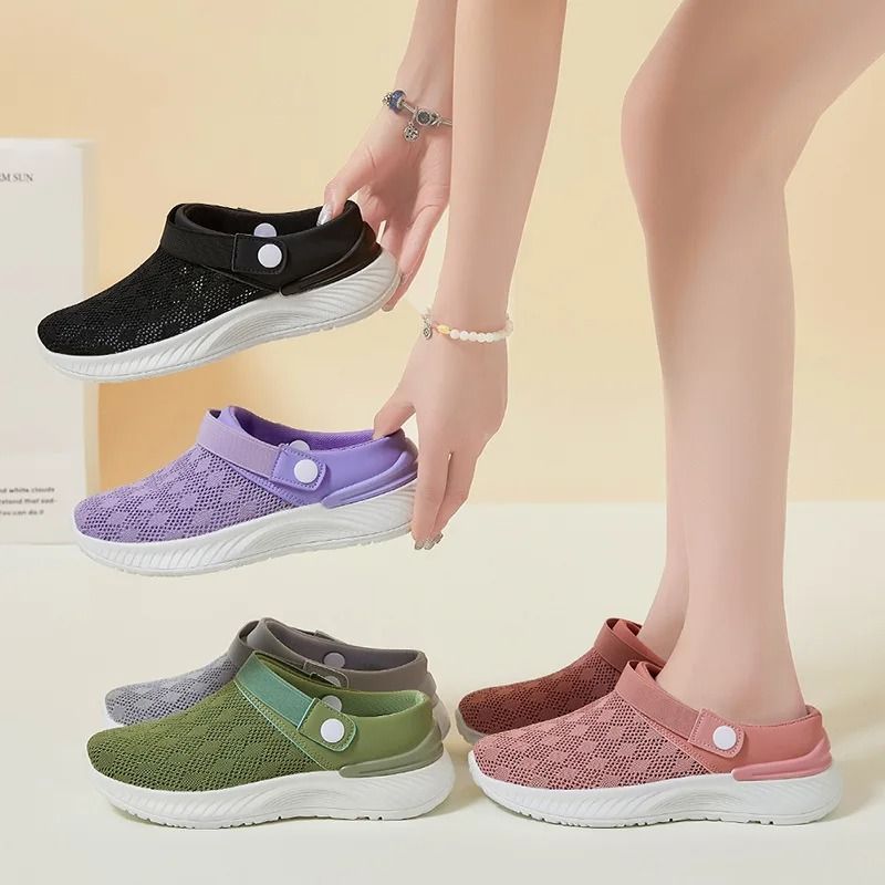 Womens Fashion Breathable Mesh Slip-On Shoes