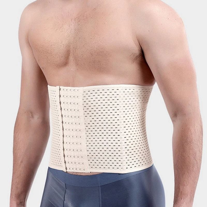 Men Slimming Body Shaper Waist Trainer Belt for Abdomen Tummy Control Compression Shapewear