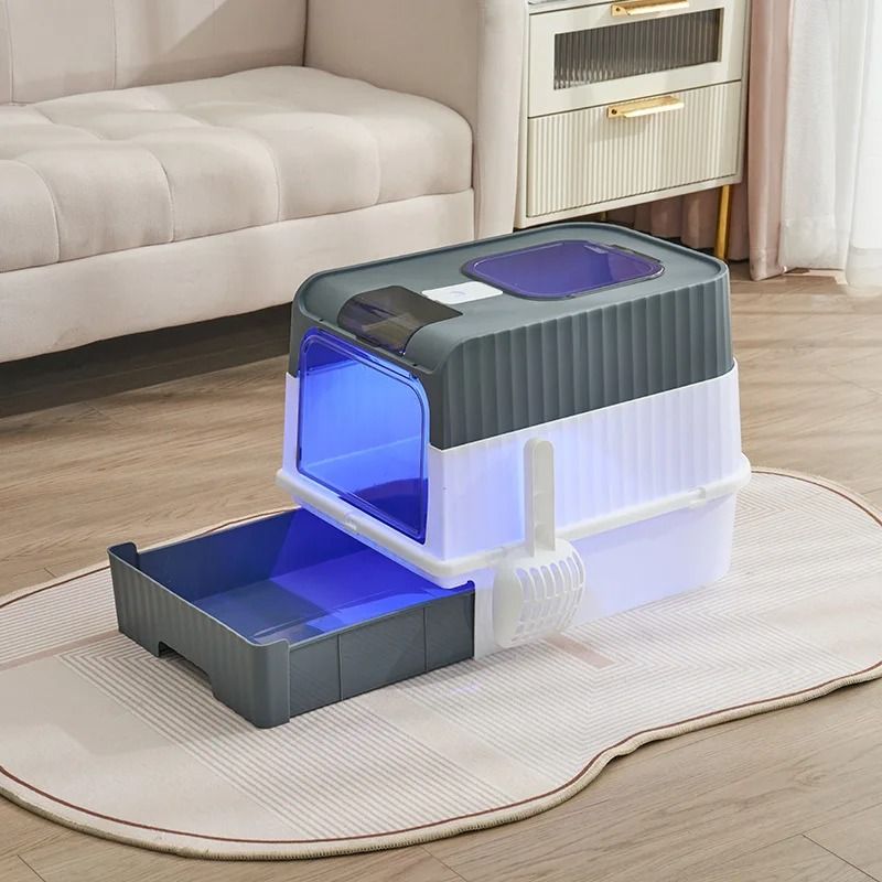 Fully Enclosed Anti-Splash Cat Litter Box