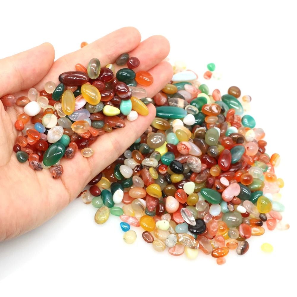 Natural Tumbled Agate & Quartz Crystal Gravel