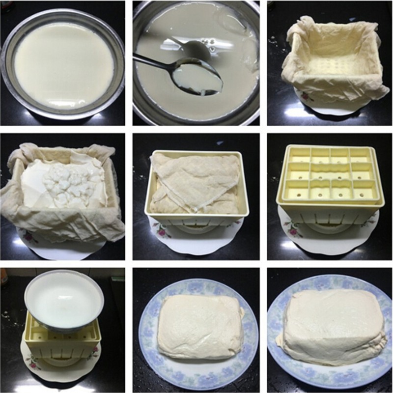 Homemade Mold Plastic Tofu Press Mould Soybean Curd Maker Kitchen Tool
