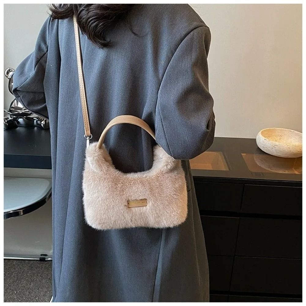 Winter Luxury Faux Fur Shoulder and Crossbody Bag